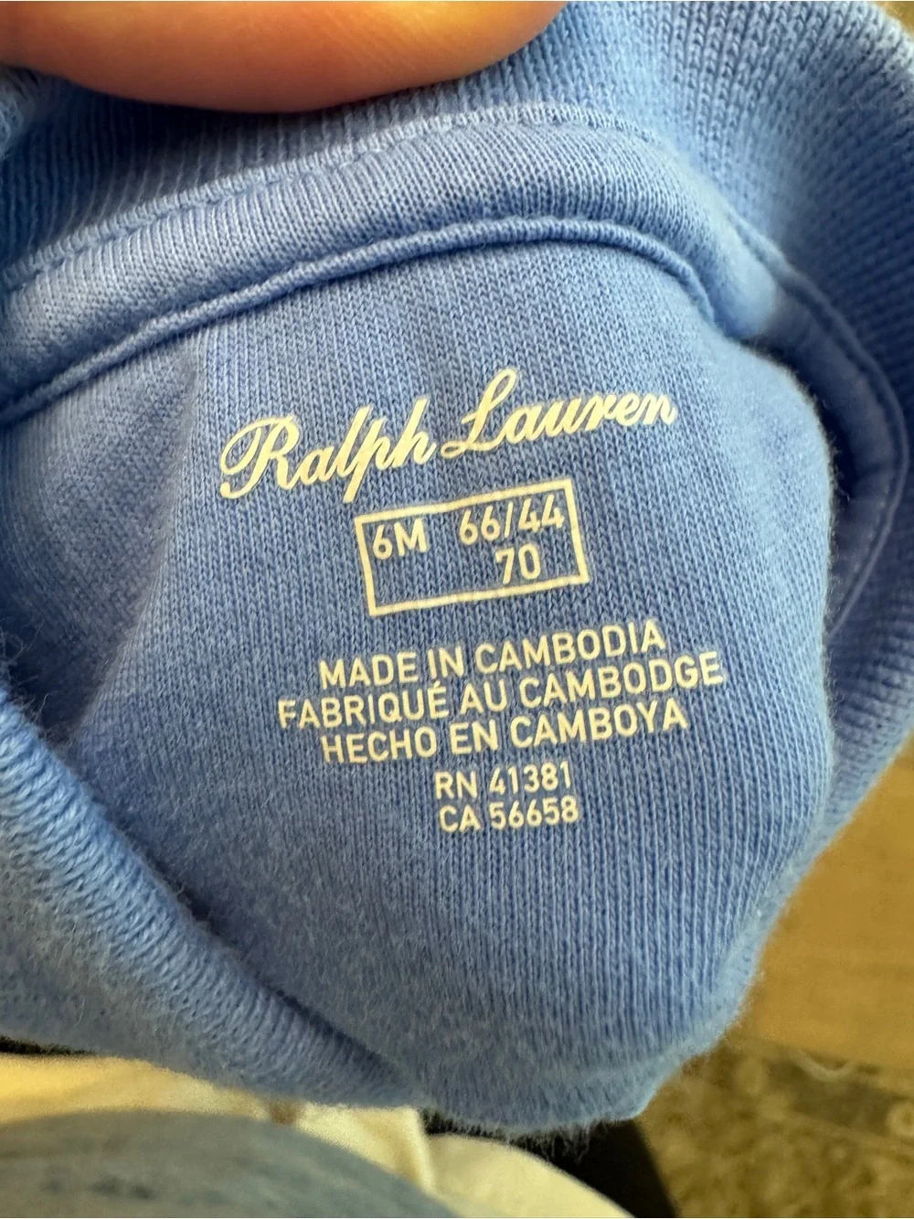 Ralph Lauren Baby Bodysuit in Light Blue